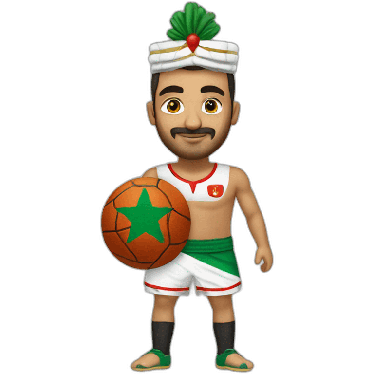 Le roi Mohammed 6 avec le maillot de l'Algérie emoji