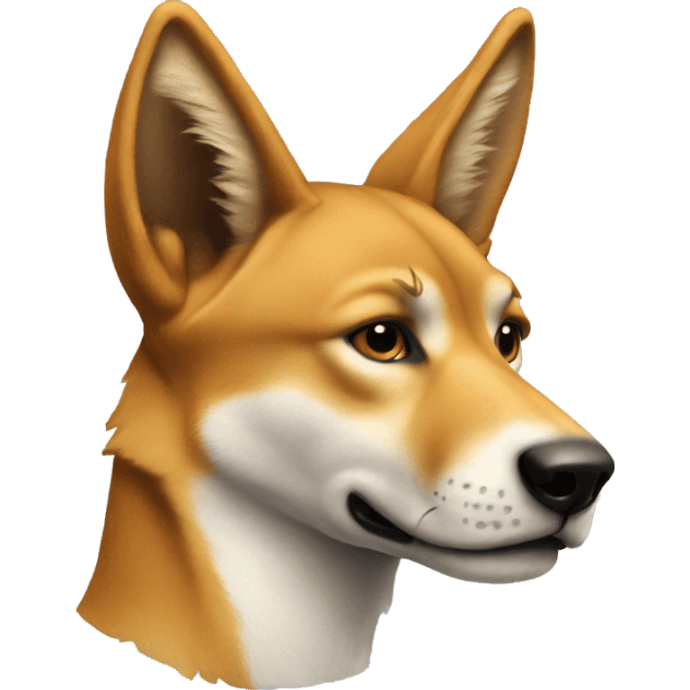 Side profile of dingo  emoji