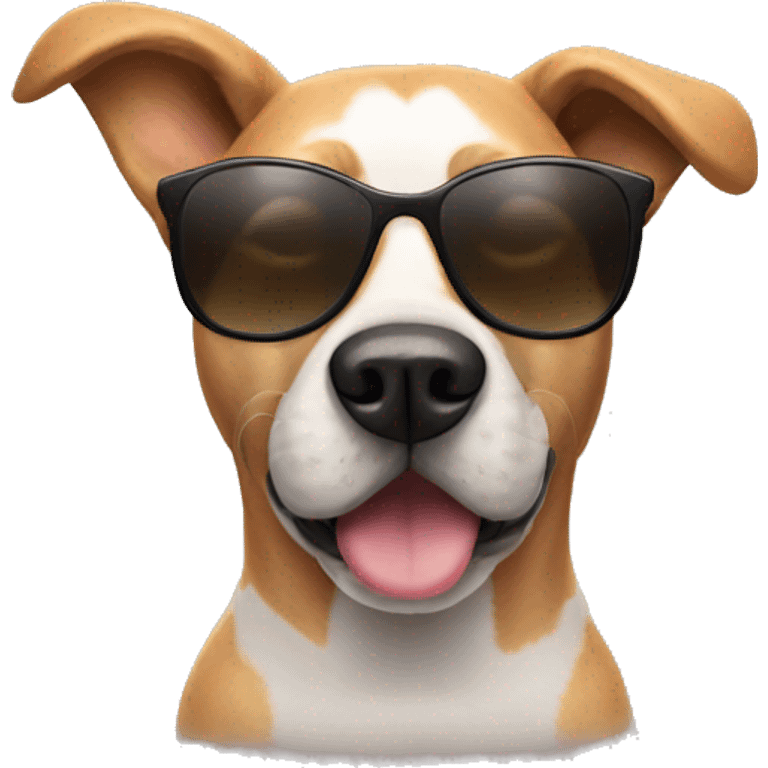 Dog with sunglasses  emoji