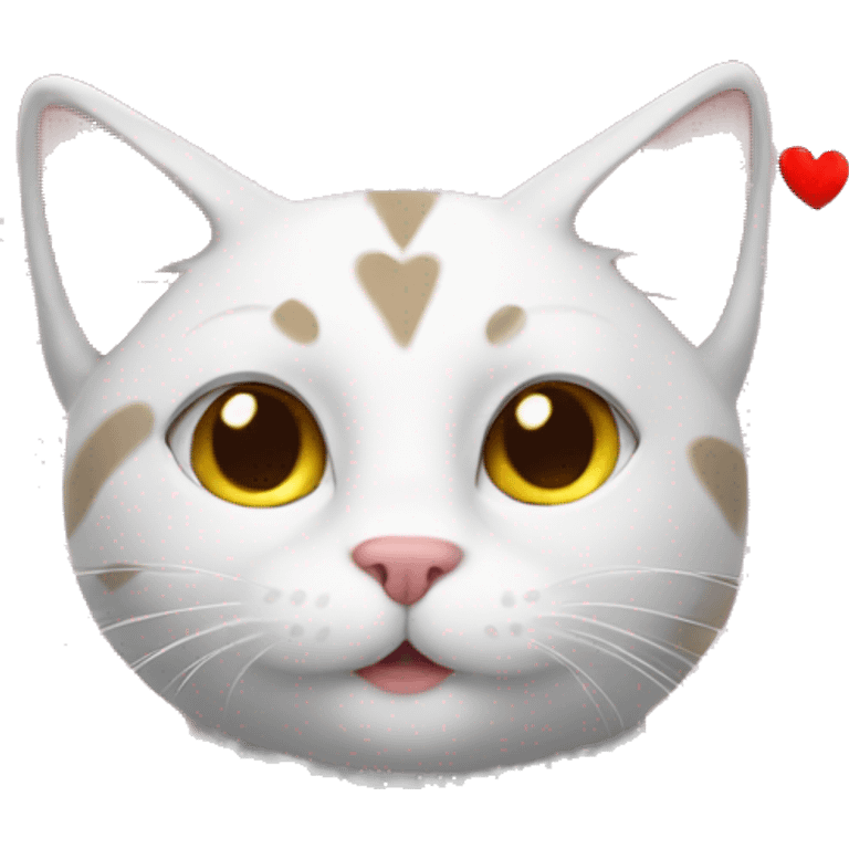 cat with hearts emoji