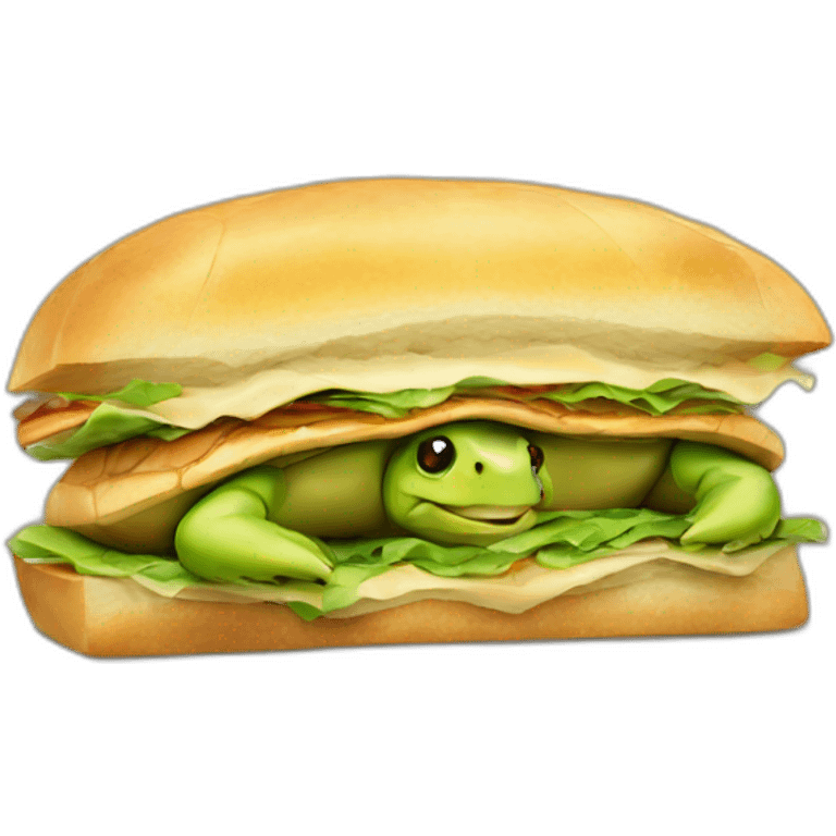 turtle sandwitch emoji