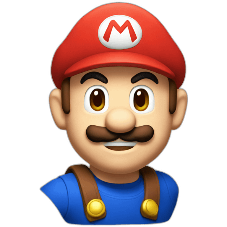 Mario head emoji