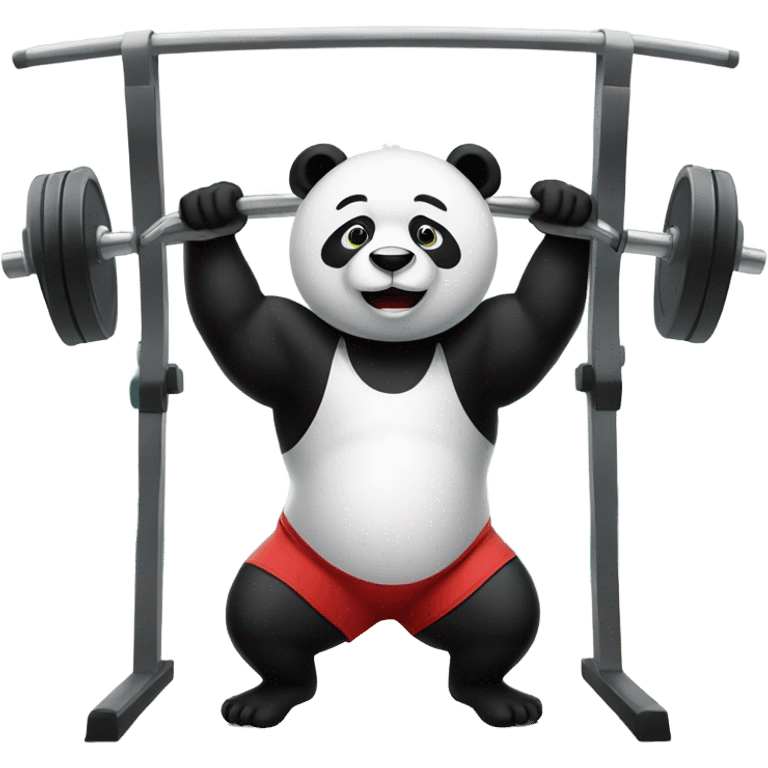 Panda in the gym emoji