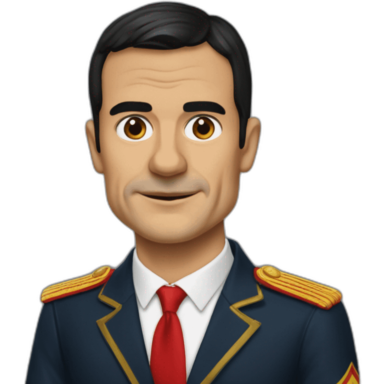 pedro sanchez con bandera de españa emoji