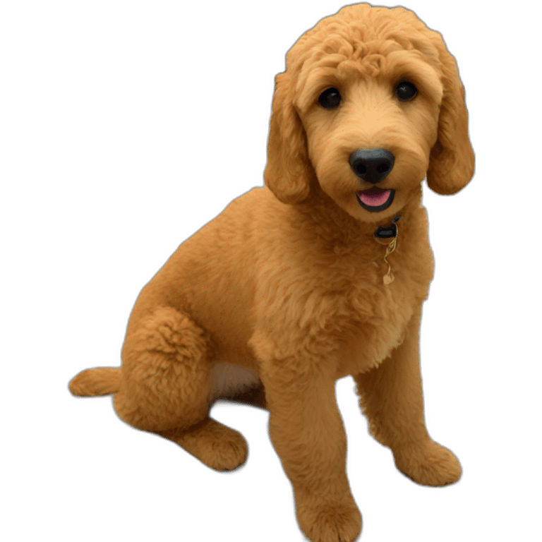 Orange-mini-golden Doodle emoji