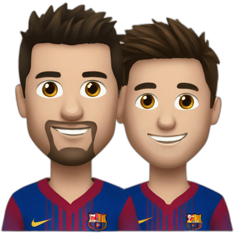 Ronaldo ans messi emoji