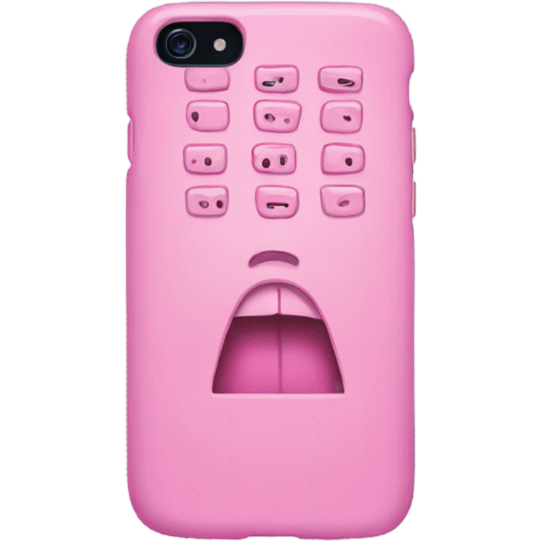 Pink phone case emoji