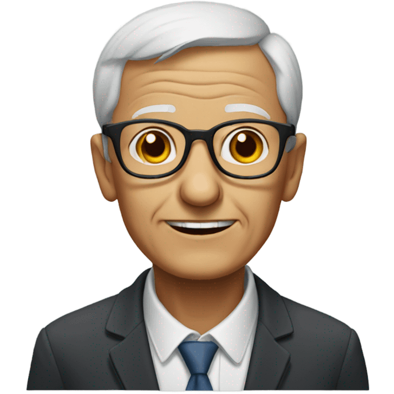 portrait of old man with glasses emoji