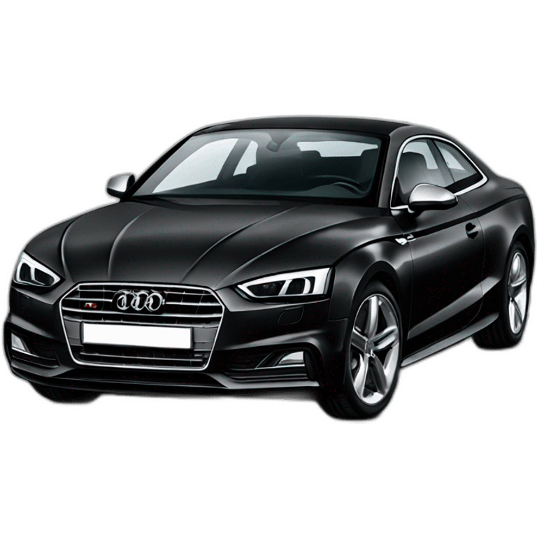 Black audi a5 emoji