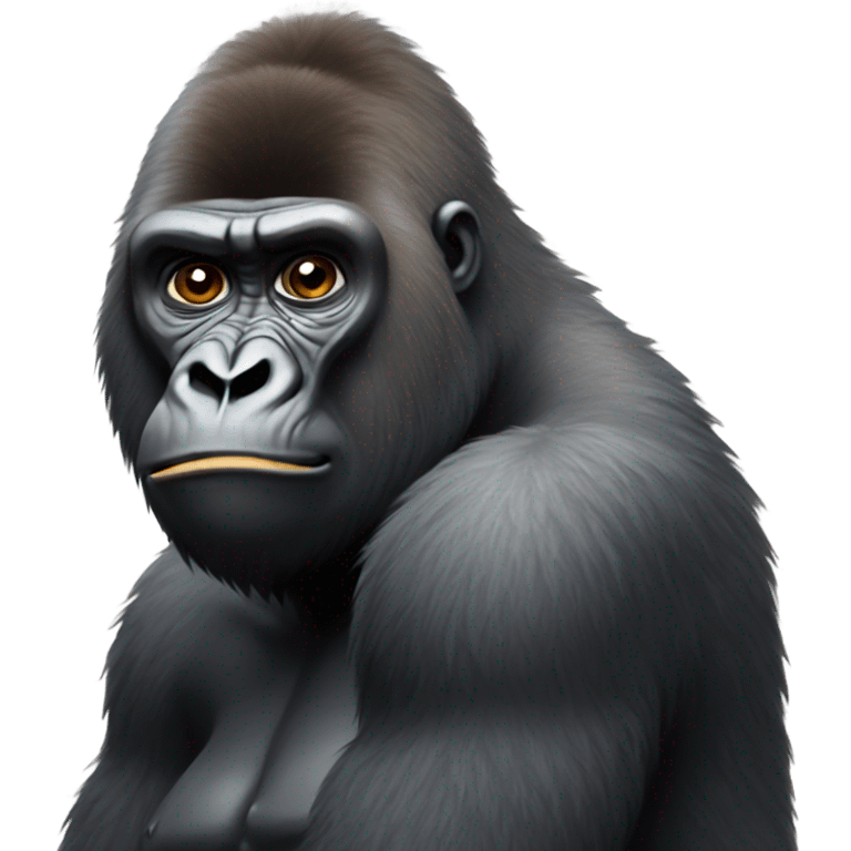 Gorilla being confused emoji