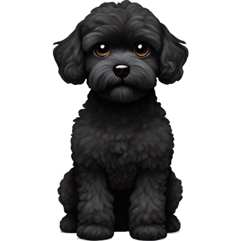 Black maltipoo  emoji