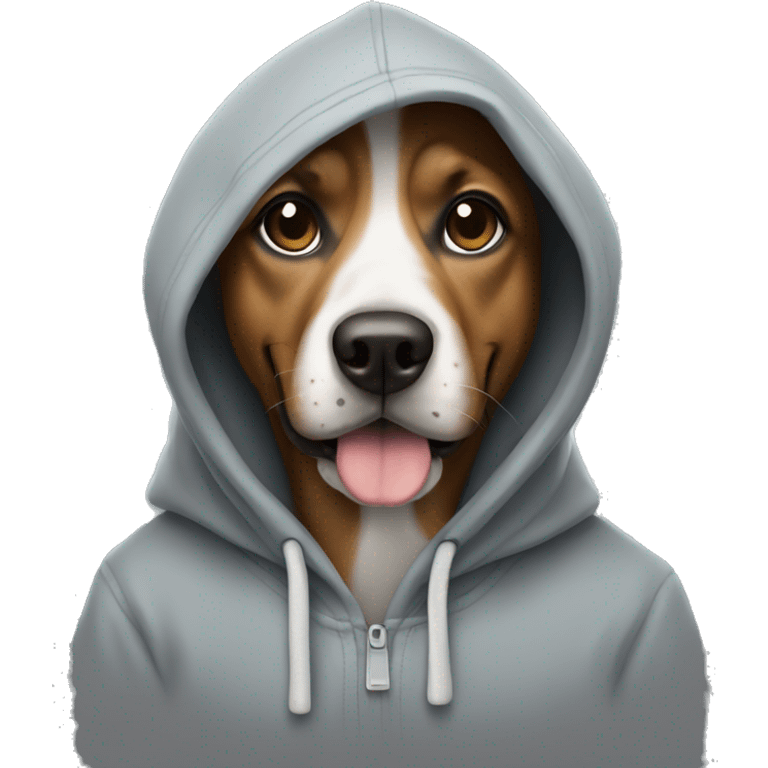 Dog with hoodie emoji