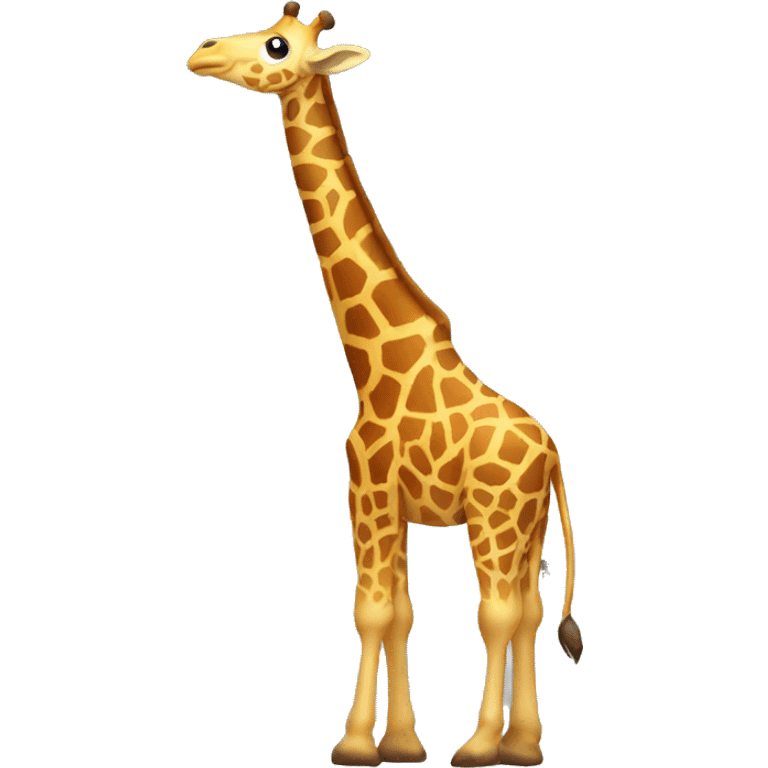 Giraffe pooping emoji