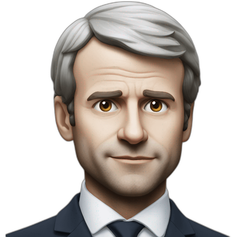 Macron who takes a slap emoji