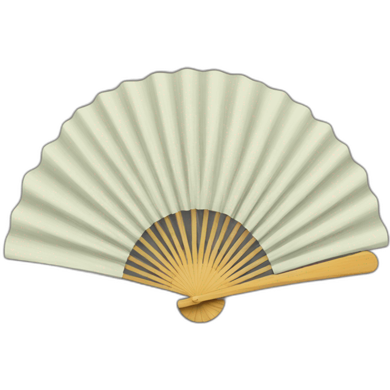 Folding hand fan emoji