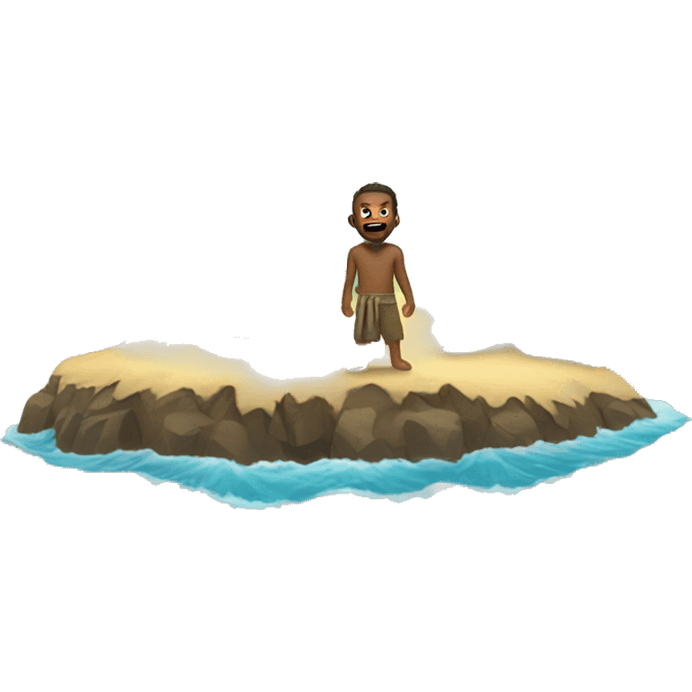 castaway on a island emoji