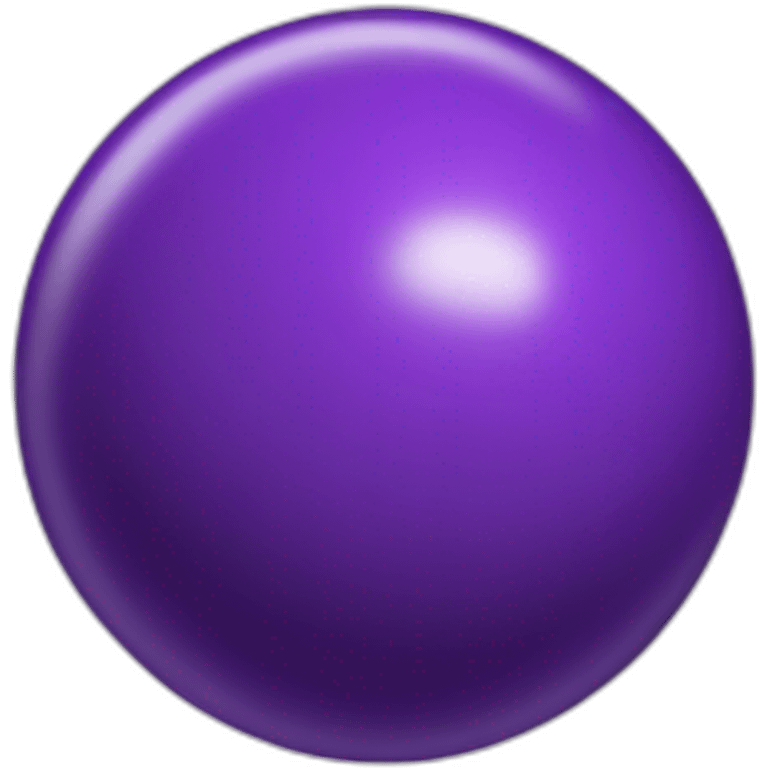 Purple ball emoji