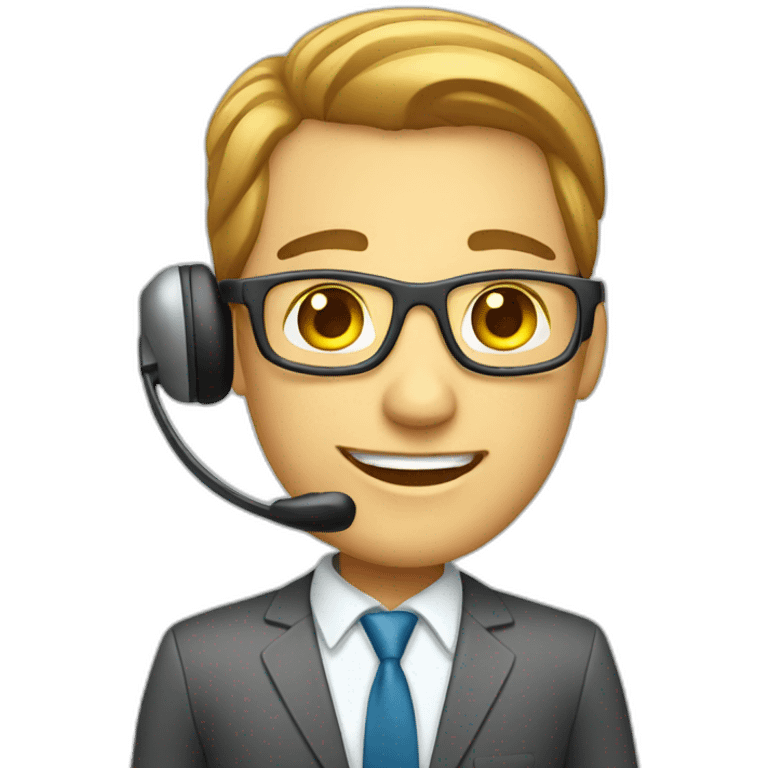 call center agent emoji