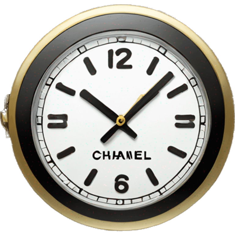 Chanel logo Clock emoji