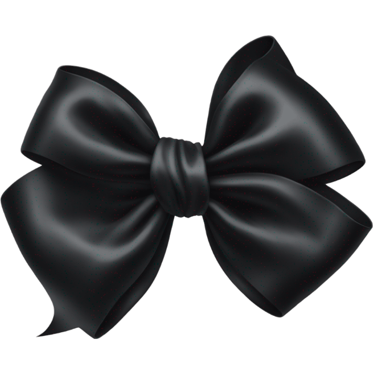 Black bow emoji