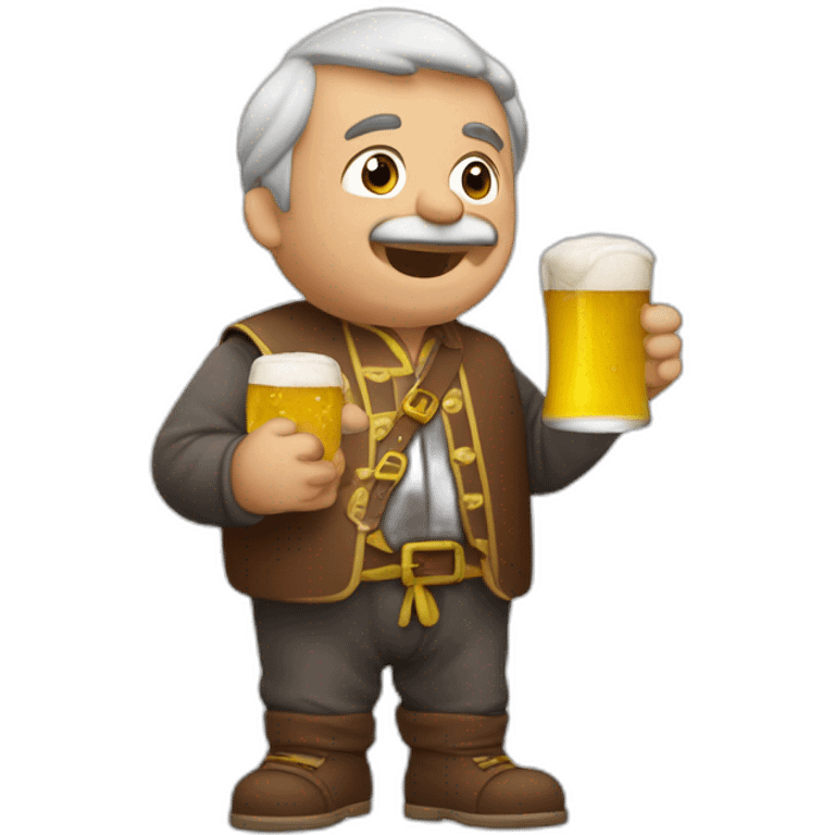 Pere aragonès bebiendo cerveza emoji