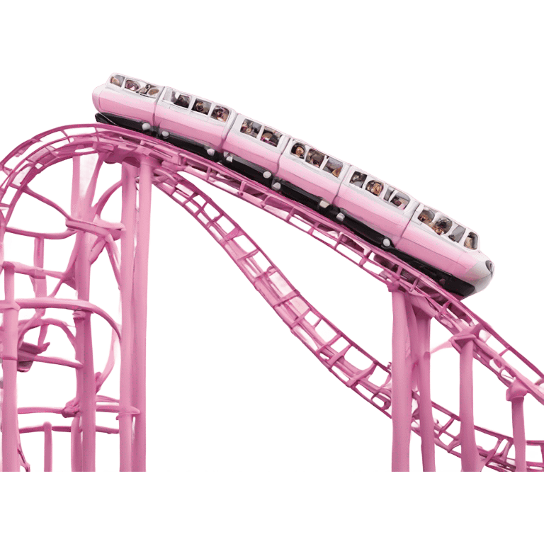 Pale pink rollercoaster emoji