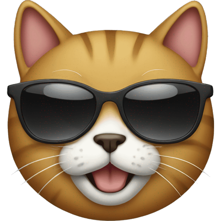 Cat with sunglasses emoji