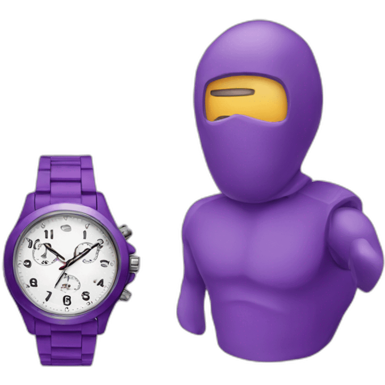 Purple watch emoji