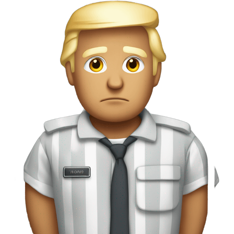 Donald Trump in prison uniform emoji