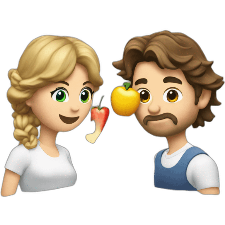 Rafael Nadal and Taylor Swift eat emoji