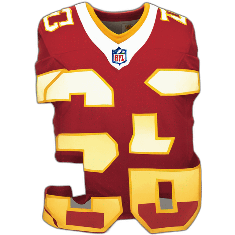 kansas city chiefs jersey number eightseven on the back emoji