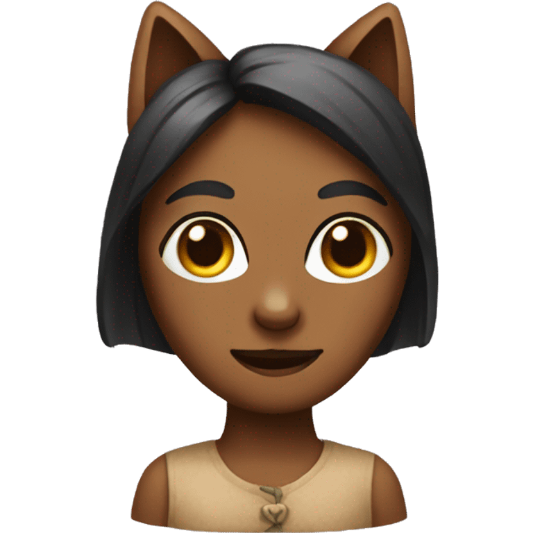 wooden cat wooman emoji