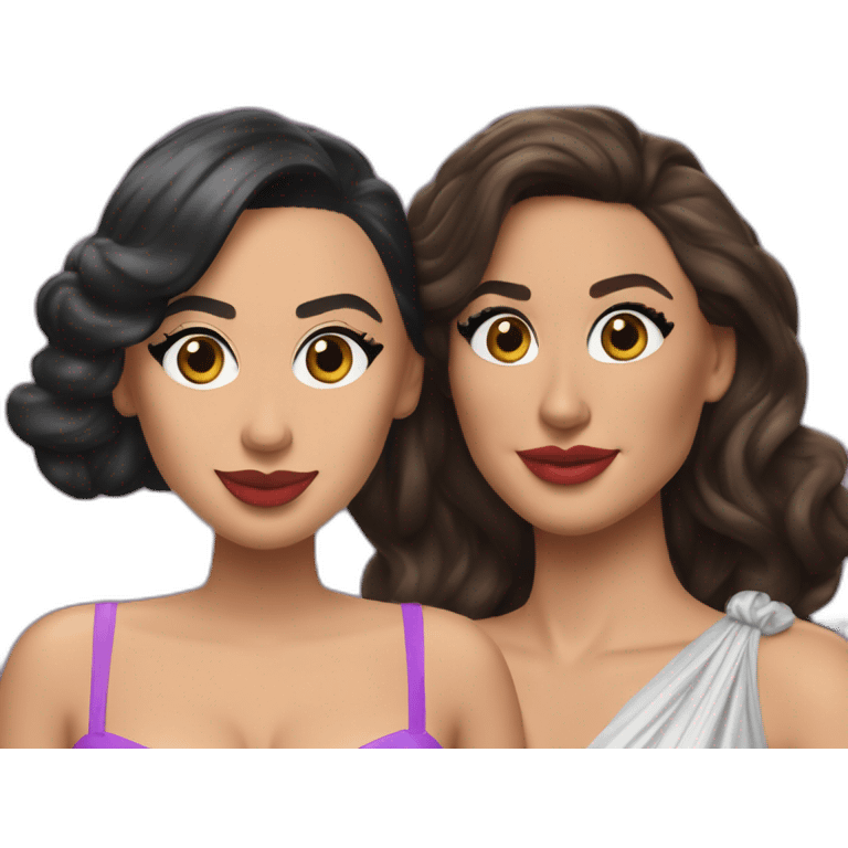 Cardi b et gal gadot emoji