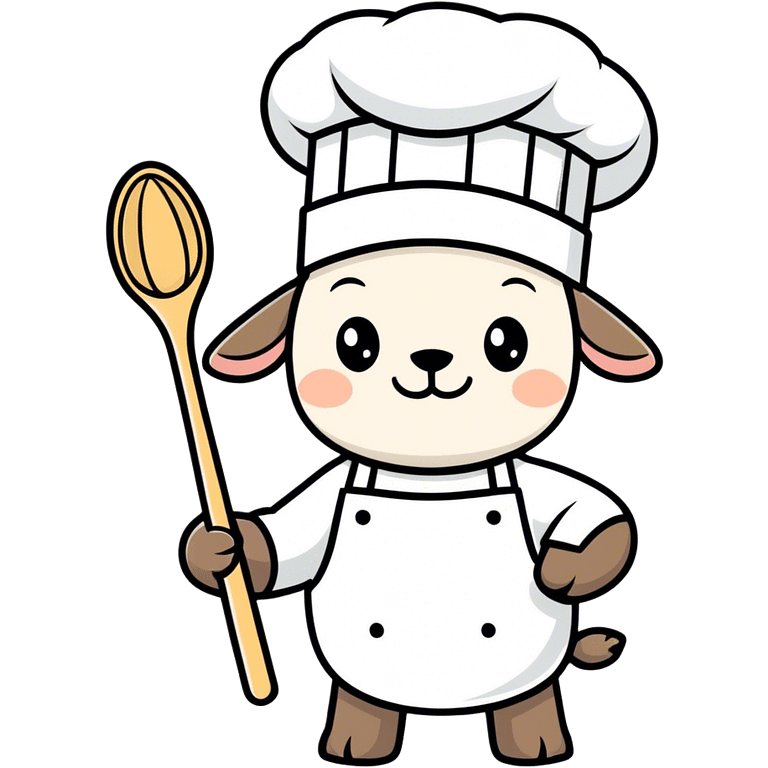 lamb as a cook emoji