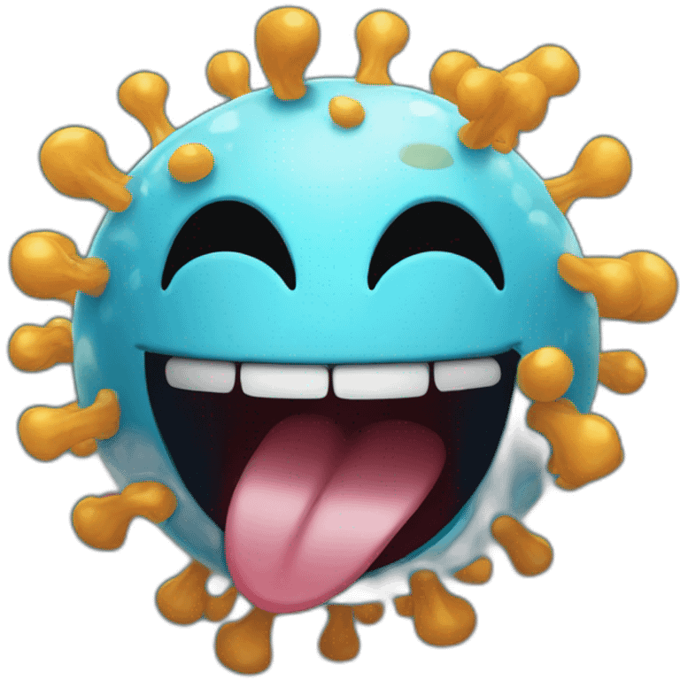 Coronavirus laughing emoji