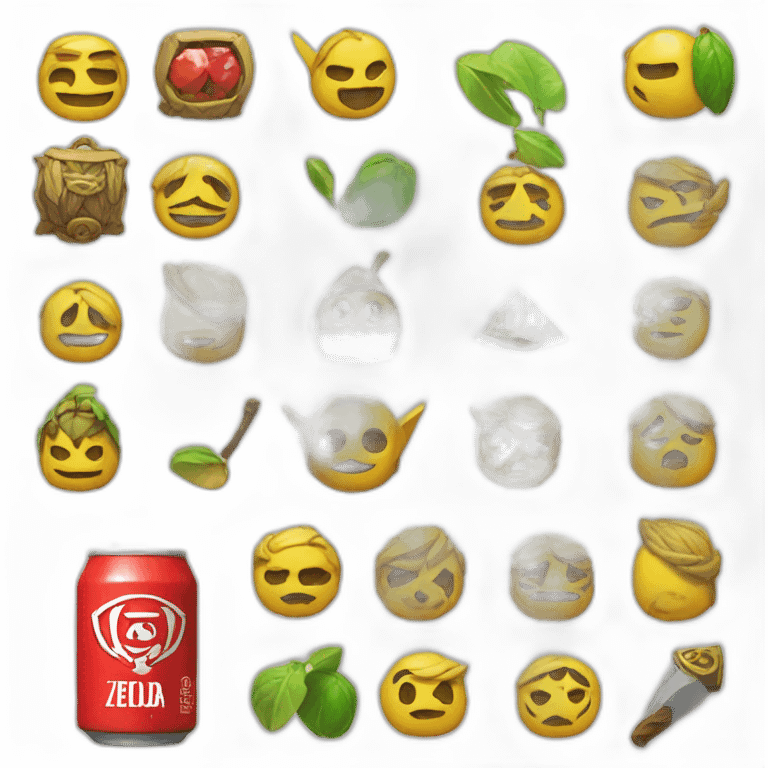 Zelda avec du coca emoji