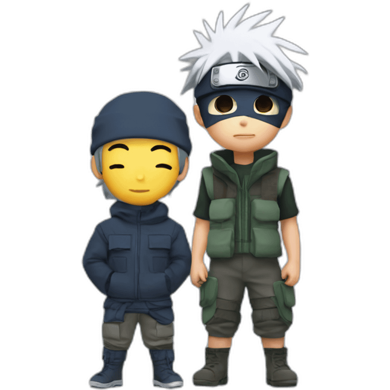 Kakashi hatake with a boy emoji