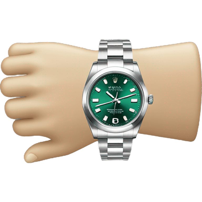 hand shaking emoji with rolex emoji