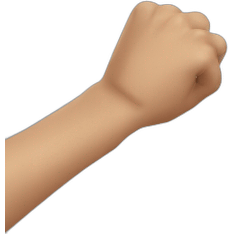 Wrist with pain sign at the site post boxing workout  emoji