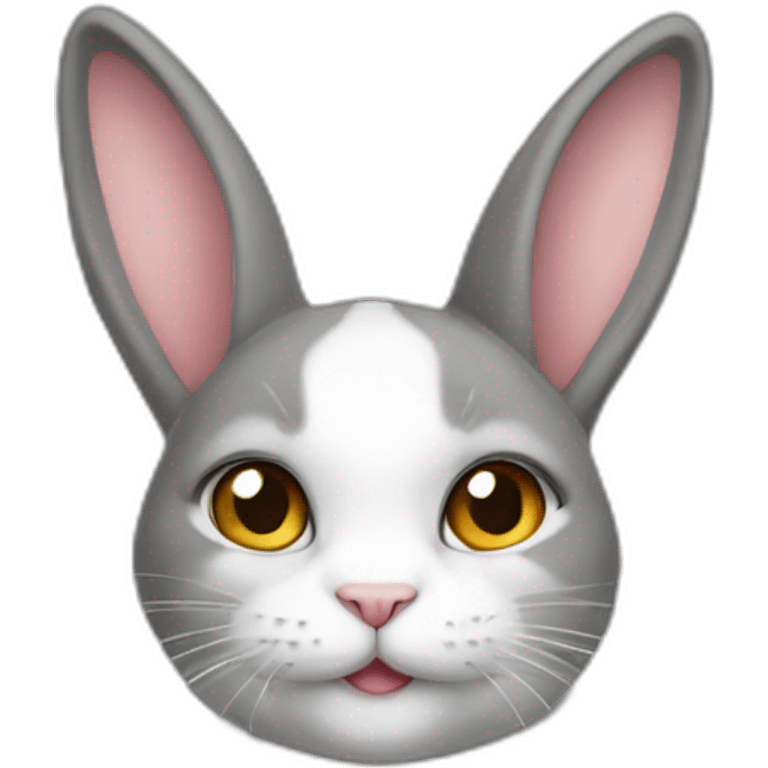 Lapin sur cat emoji