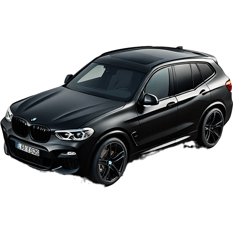 Black BMW X3M black  emoji