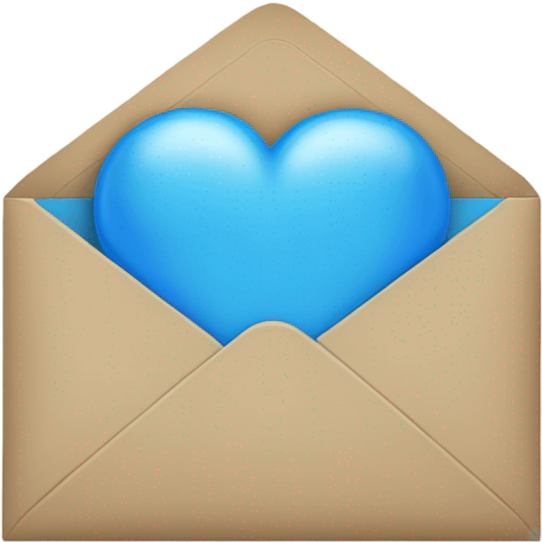 envelope with blue heart emoji