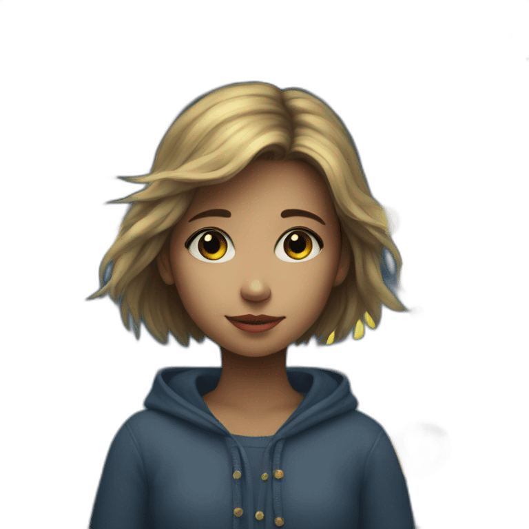 girl-painting-starry-night emoji