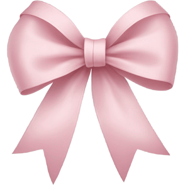 light pink ribbon bow emoji