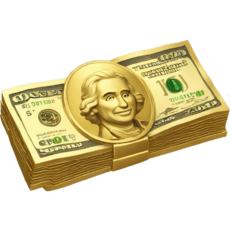 gold cash emoji