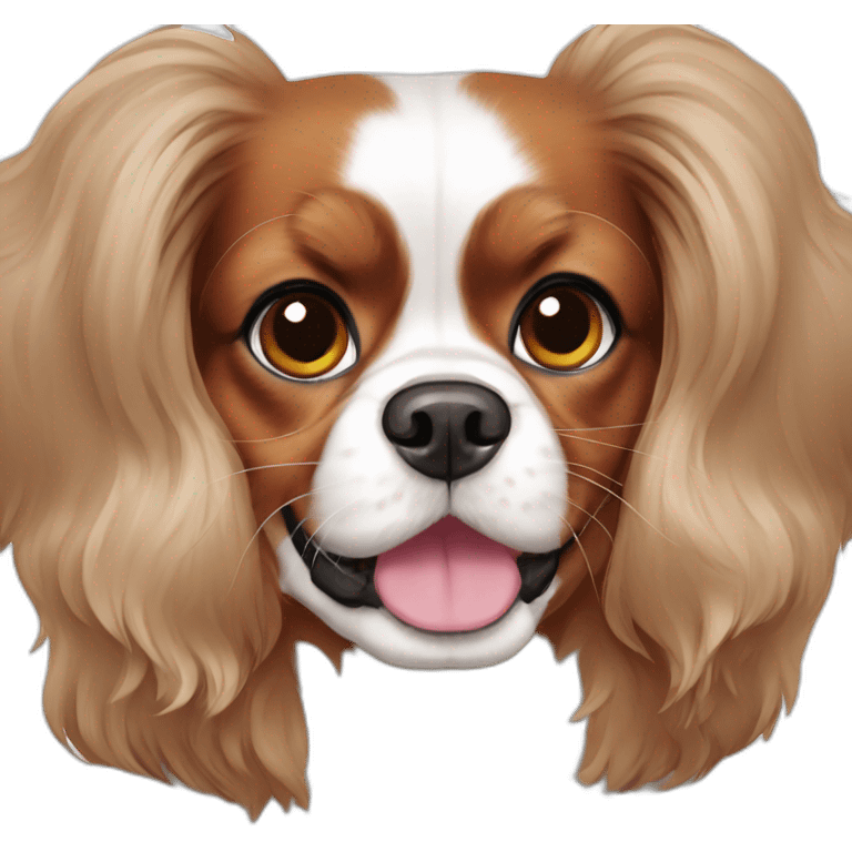 King Charles cavalier female dog emoji