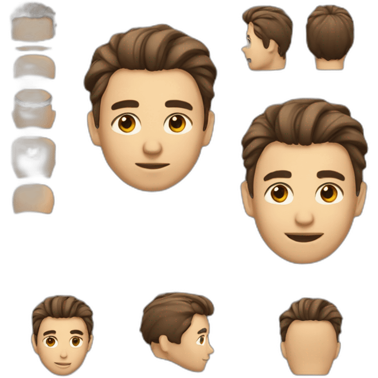 Homme cheveux très long emoji