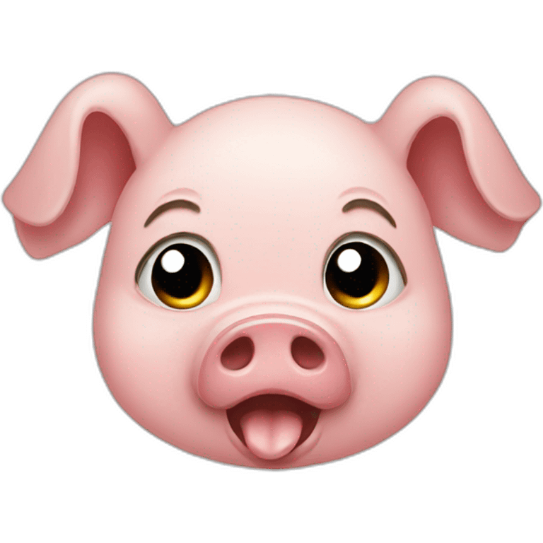 pig crying emoji