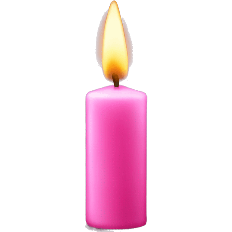 Pink candle emoji