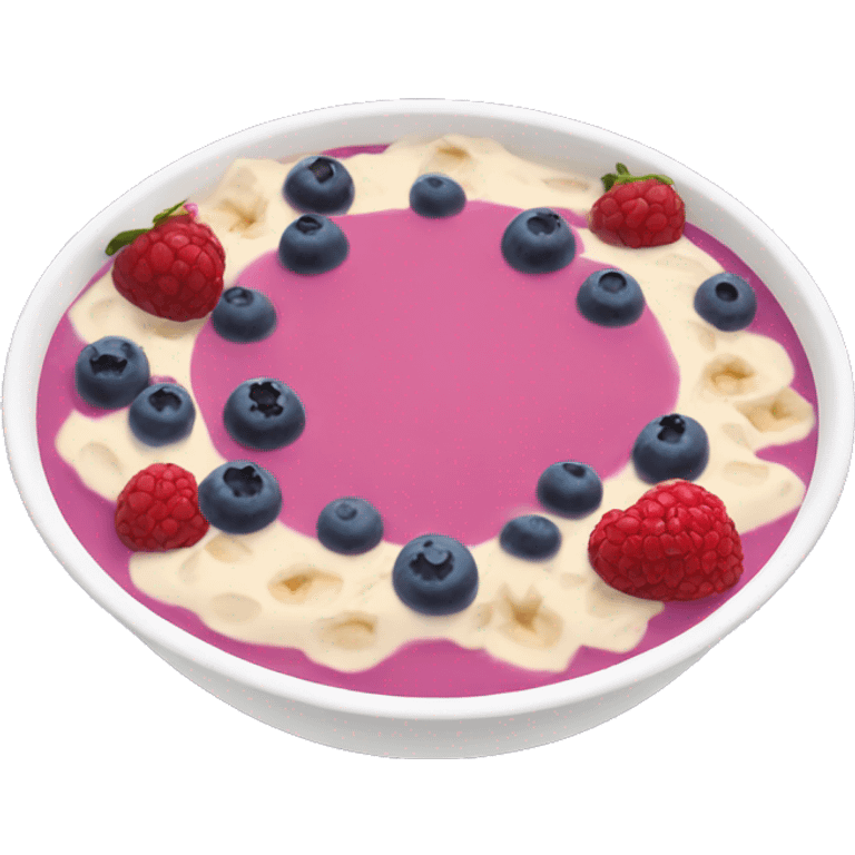 Berry smoothie bowl emoji